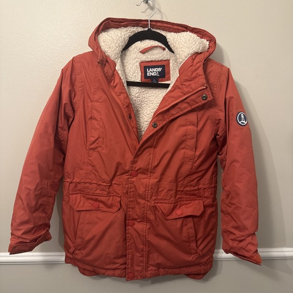 Lands' End Other - Lands' End Youth Expedition Winter Down Parka Fleece Lined Large 10-12